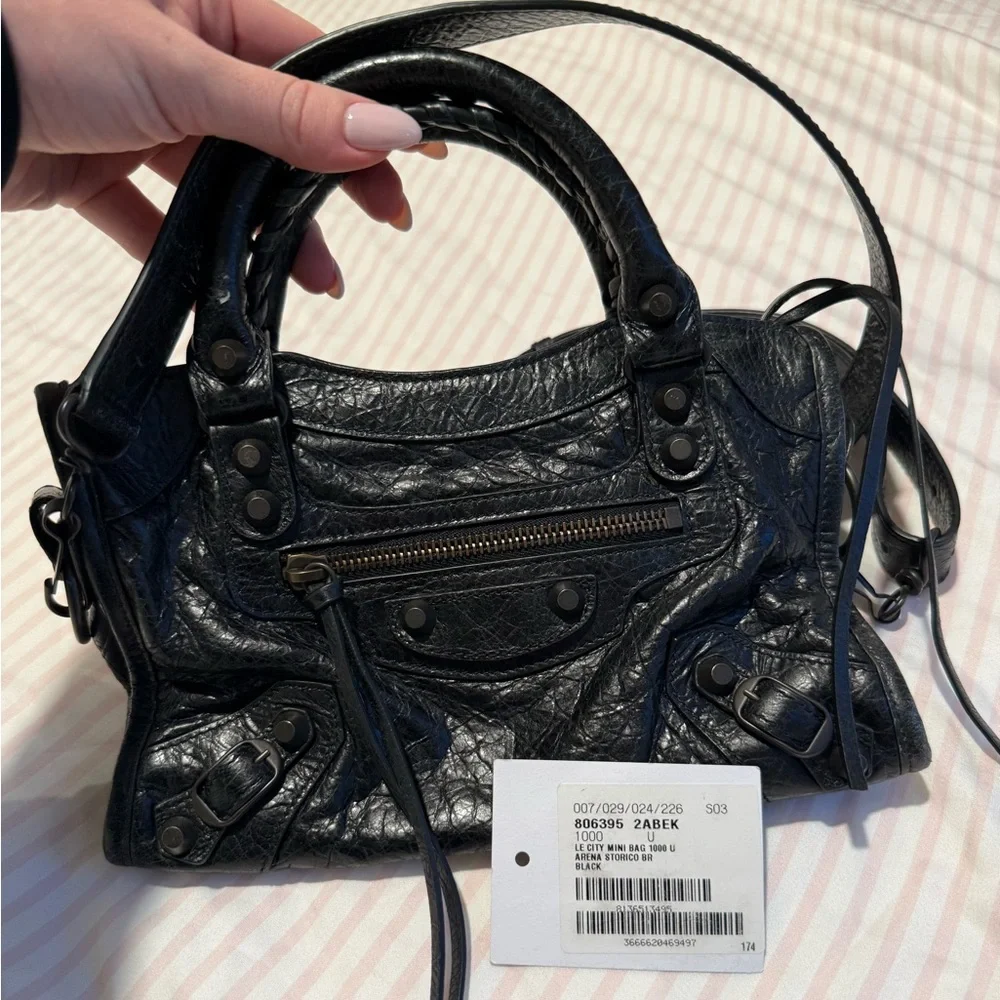 Balenciaga Black Classic City Mini